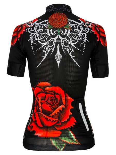Black Rose Womens Cycling Jersey | Cycology Clothing サイコロジー