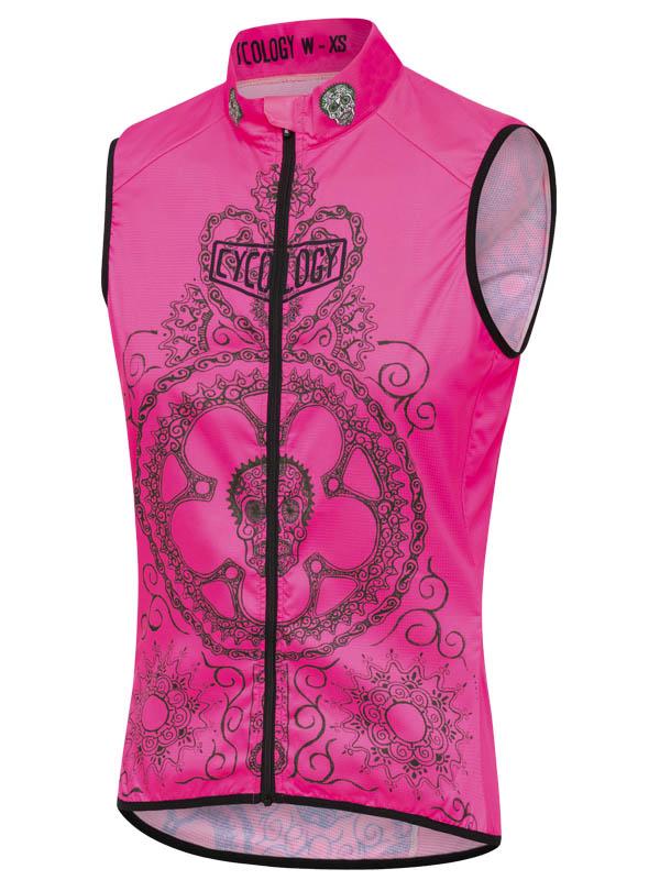 Day of the Living レディース ・ジレ Lightweight Cycling Gilet Pink | Cycology Japan