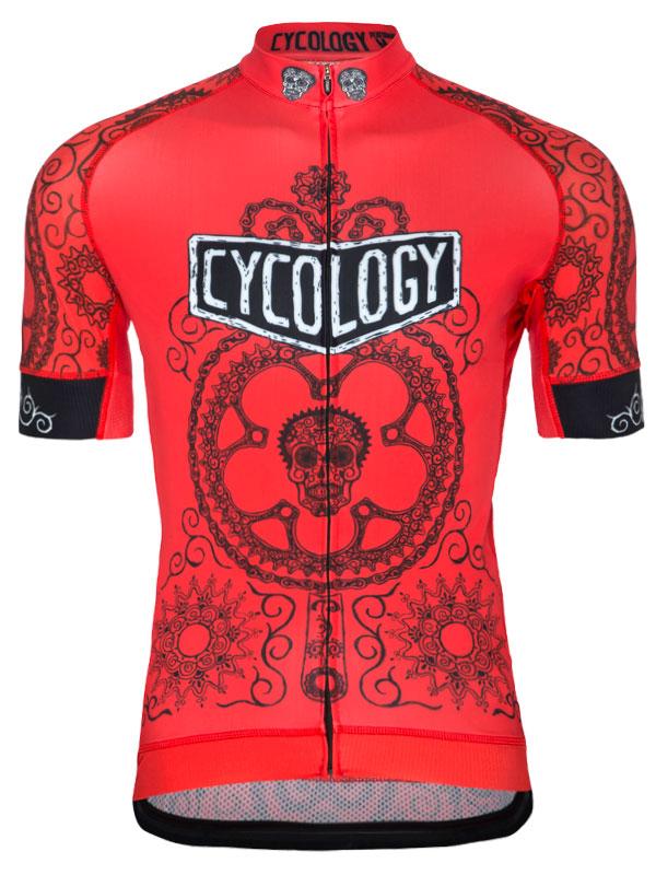 Day of the Living Men's Cycling Jersey in Red Cycology Clothing –  CYCOLOGY JAPAN