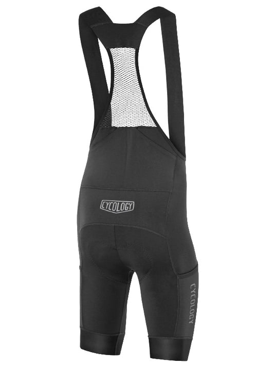 CYCOLOGY MEN'S CARGO BIB SHORTS BLACK