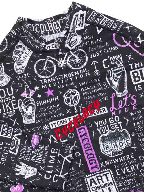 BIKE GRAFFITI Lightweight Long Sleeve Summer Jersey 長袖夏ジャージ