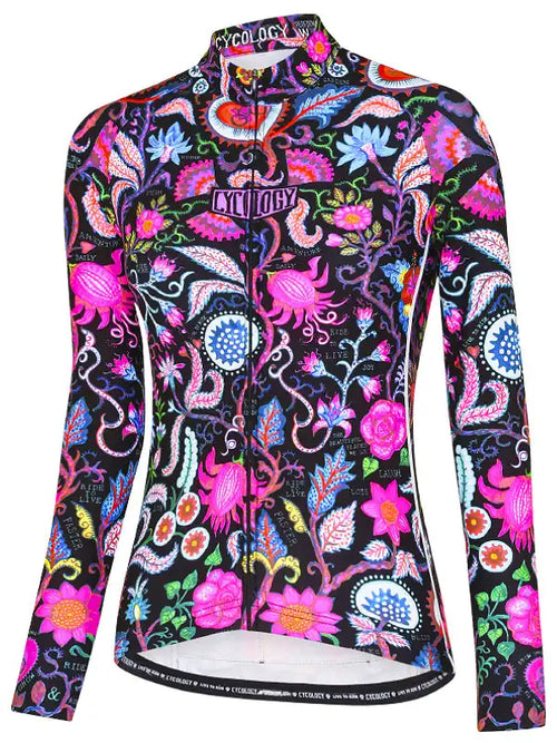 SECRET GARDEN BLACK WOMEN'S LONG SLEEVE JERSEY