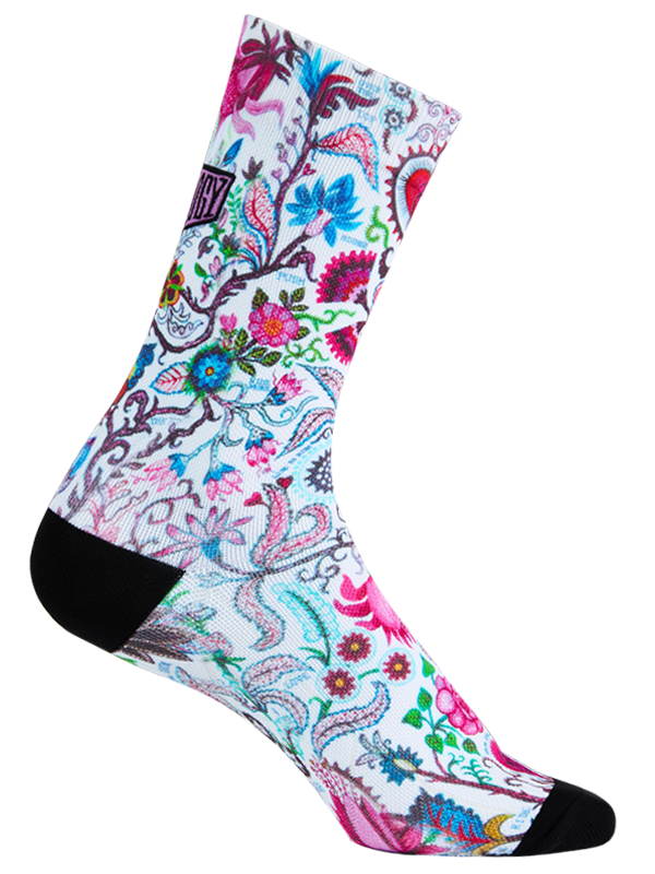 SECRET GARDEN WHITE CYCLING SOCKS