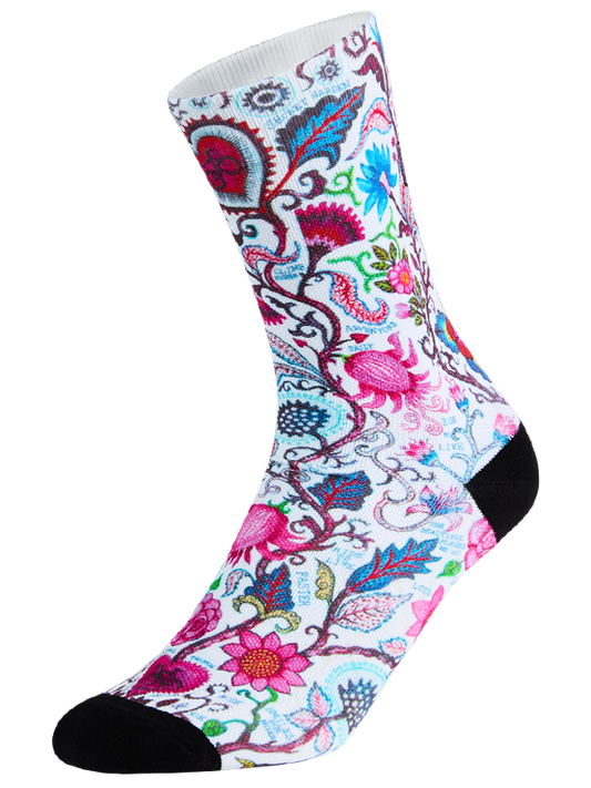 SECRET GARDEN WHITE CYCLING SOCKS