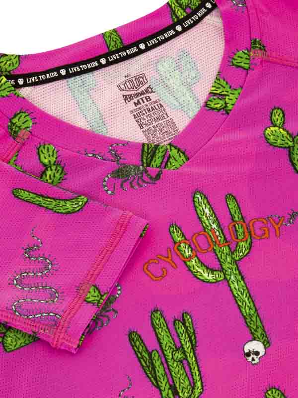 TOTALLY CACTUS WOMEN'S LONG SLEEVE MTB JERSEY