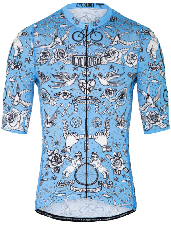 VELO TATTOO (BLUE) MEN'S REBORN JERSEYS