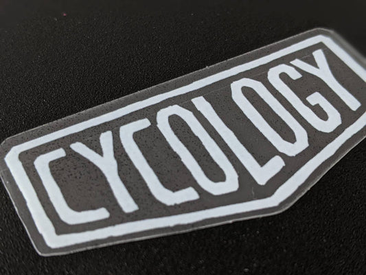 CYCOLOGY　LOGOステッカー　白　ホワイト