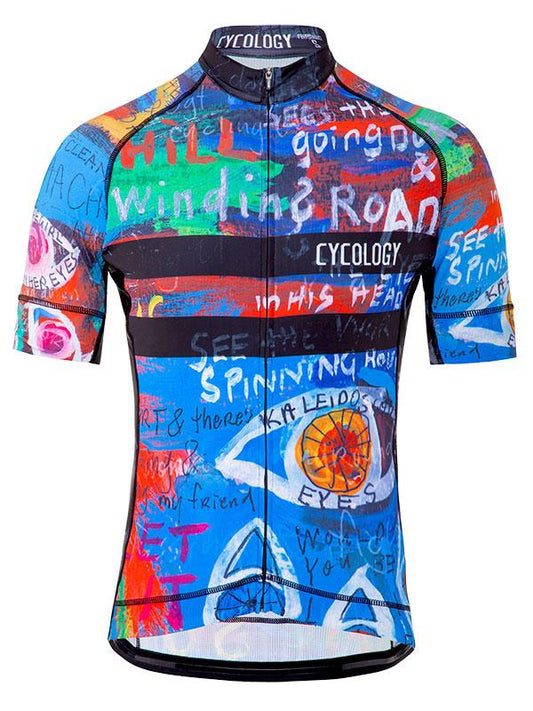 8 Days Mens Blue Cycling Jersey | Cycology Clothing AUS