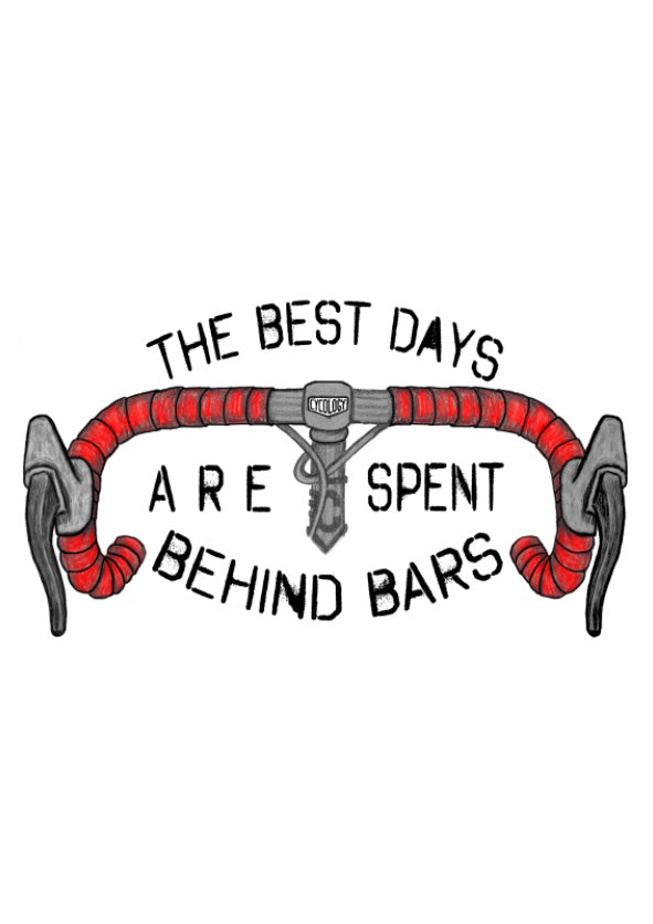 Best Days Behind Bars T Shirt White