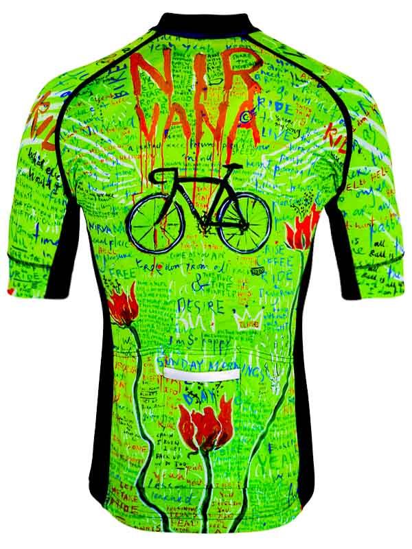 Bike Nirvana Mens Lime Cycling Jersey | Cycology Clothing