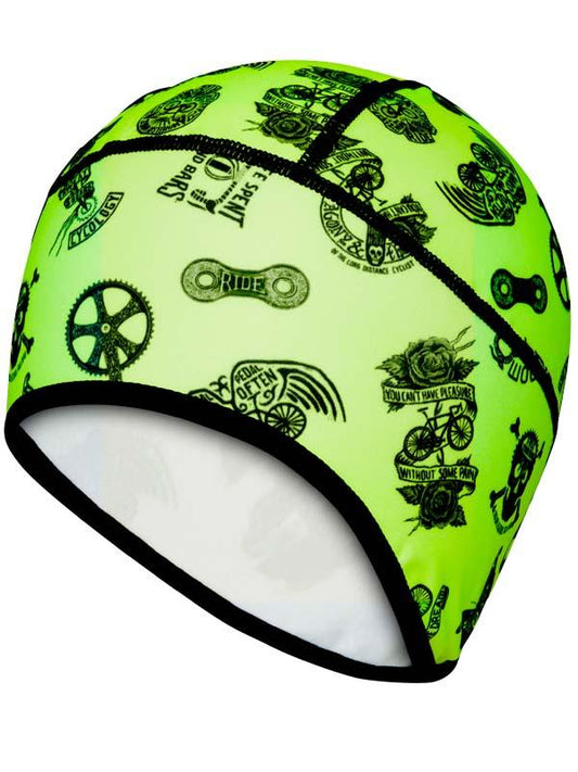 Velosophy Green Thermal Cycling Beanie | Cycology Clothing