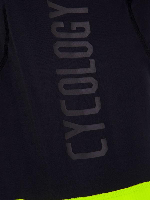 Cycology Womens Logo (Black/Lime) Bib Shorts