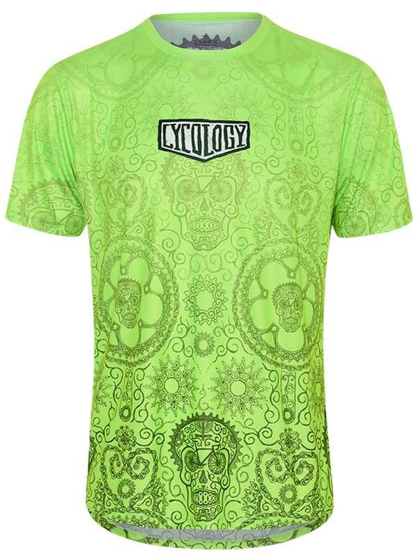 DAY OF THE LIVING (LIME) MEN'S TECHNICAL T-SHIRT