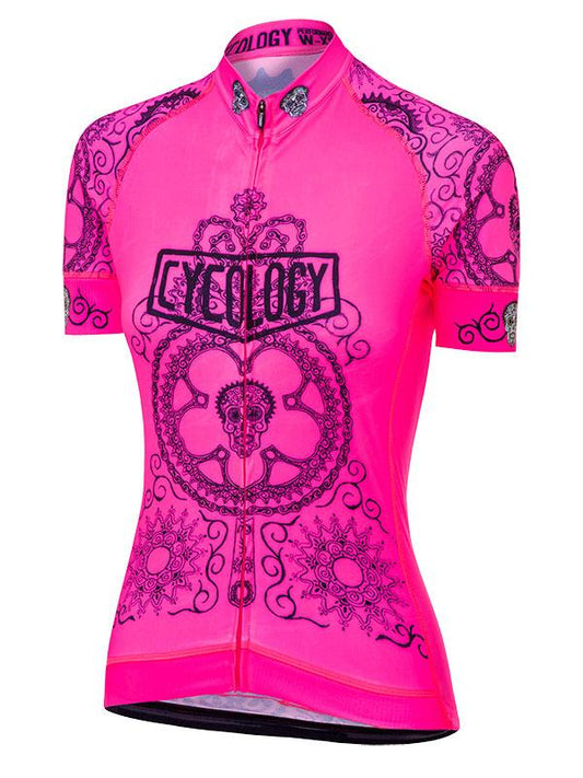 Day of the Living Pink Womens Cycling Jersey