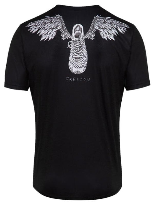 Freedom Mens Black Technical Short Sleeve T shirt | Cycology Clothing 