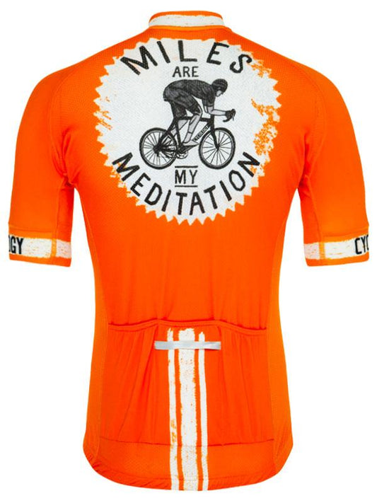 Miles are my Meditation (Orange) Men's Jersey