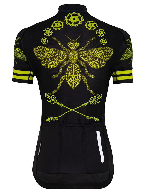 Queen Bee Womens Black Cycling Jersey | Cycology Clothing