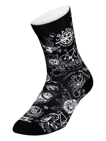 Ride Forever Black Cycling Socks | Cycology サイコロジー ソックス 