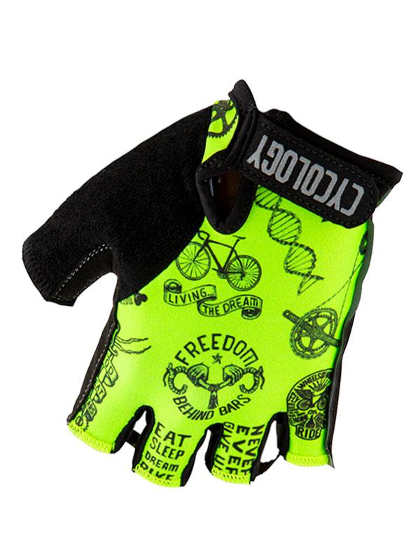 Velosophy Lime Cycling Gloves | Cycology Clothing